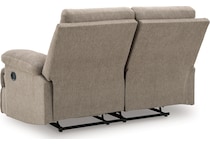 tarrant mocha reclining loveseat   