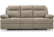 tarrant mocha reclining sofa   