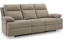 tarrant mocha reclining sofa   
