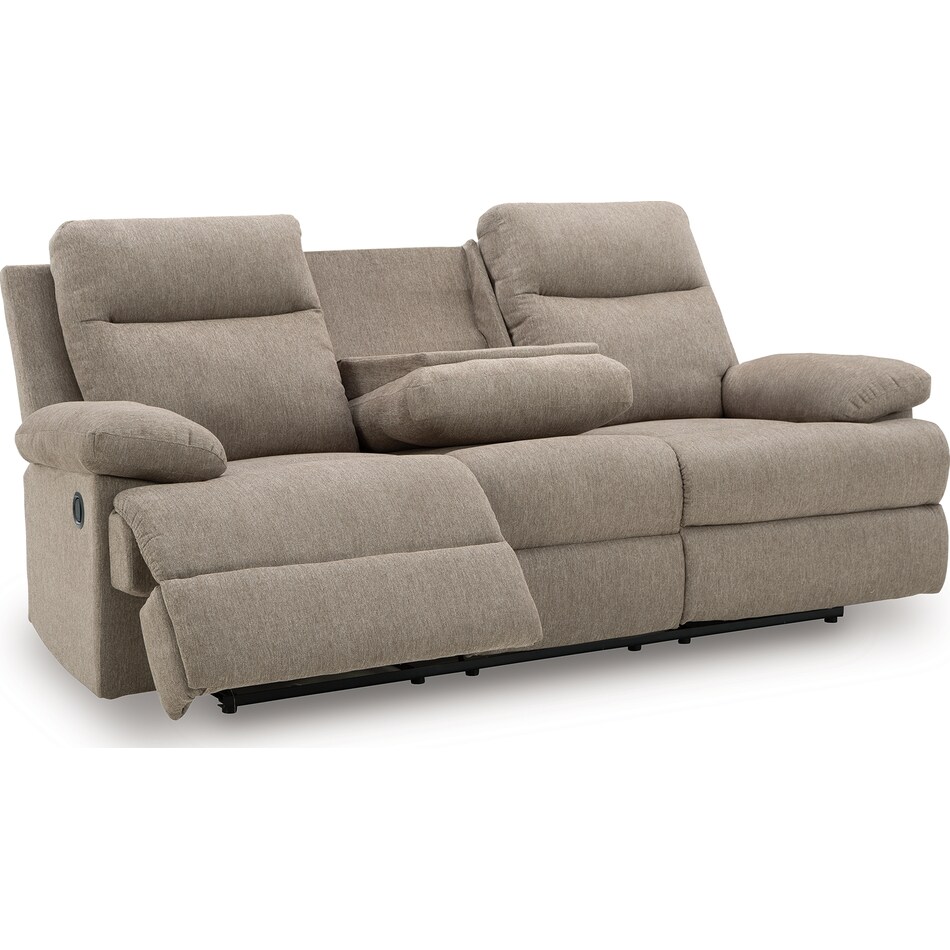 tarrant mocha reclining sofa   