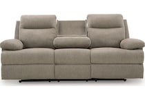 tarrant mocha reclining sofa   