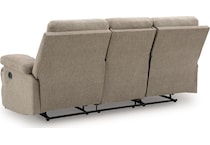 tarrant mocha reclining sofa   