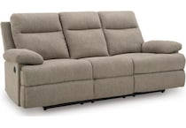 tarrant mocha reclining sofa   