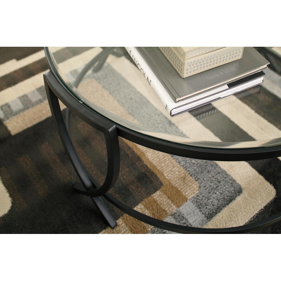 tarrin black cocktail table   