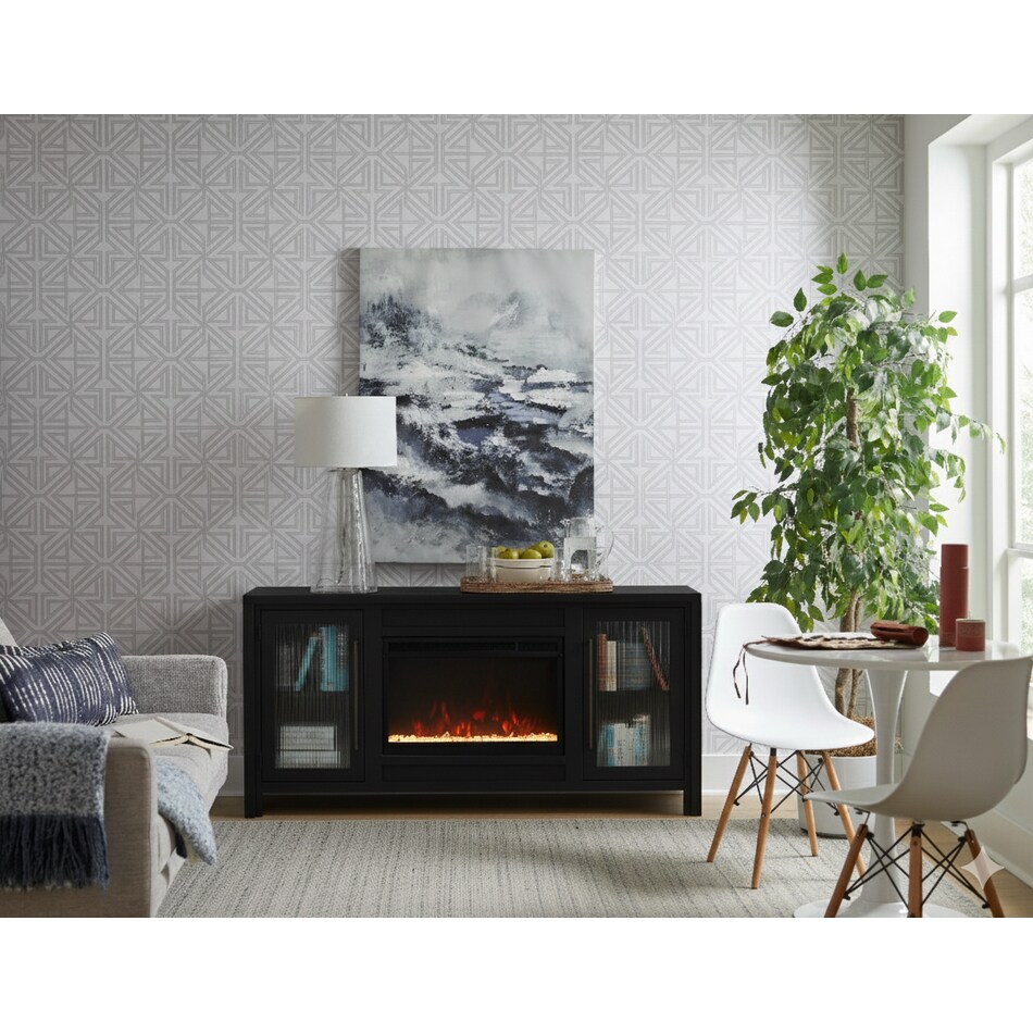 tawni black fireplace insert   
