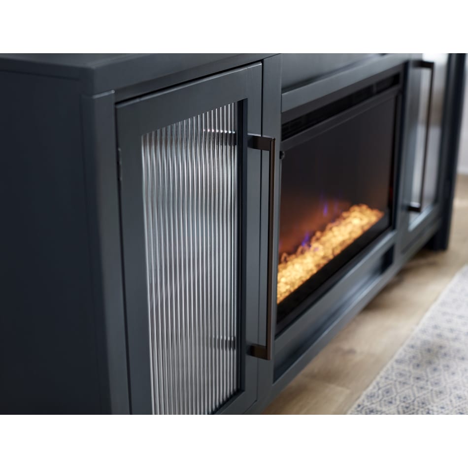 tawni malta blue fireplace insert   