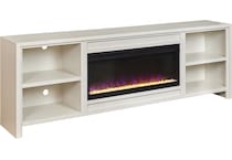 tawni white fireplace insert   