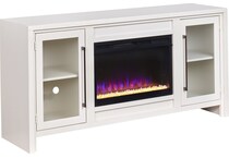 tawni white fireplace insert   