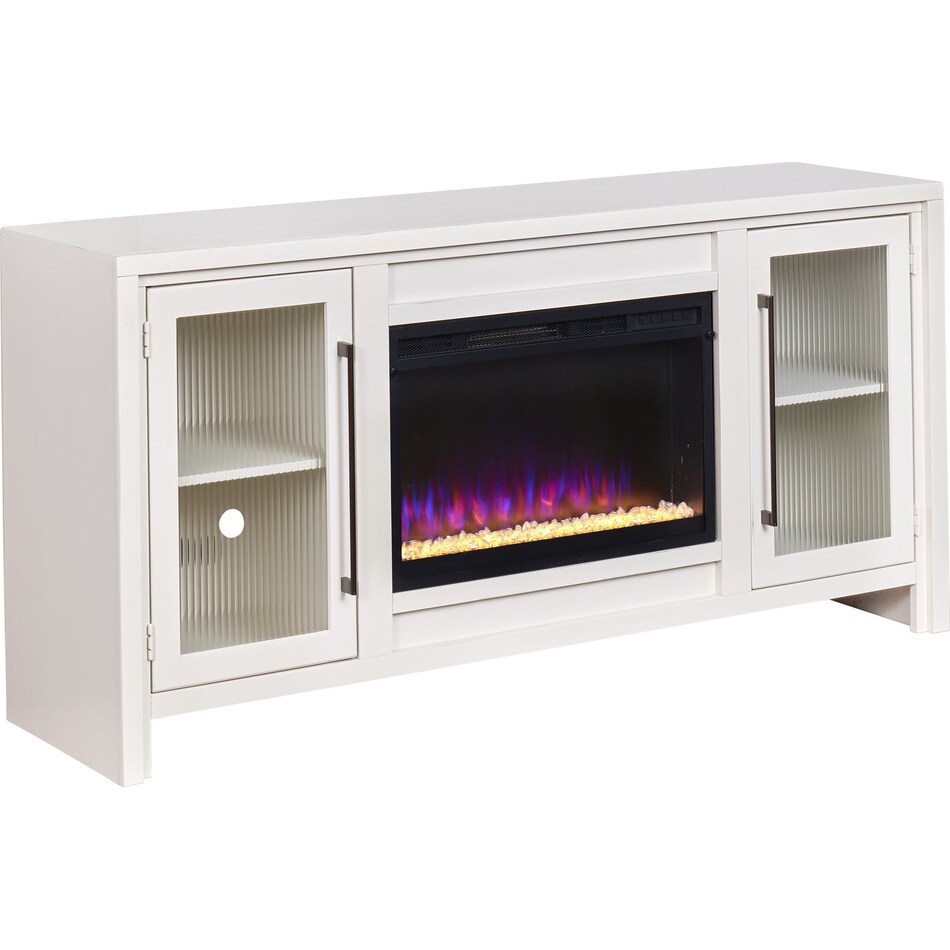 tawni white fireplace insert   