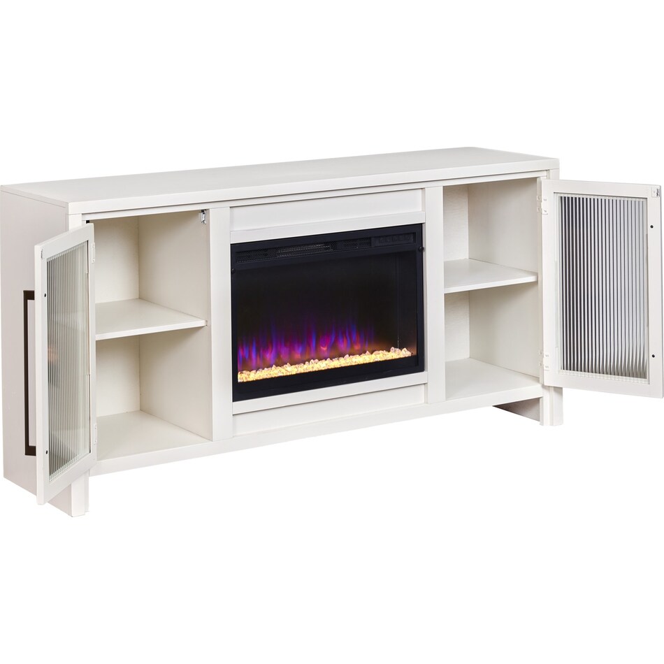 tawni white fireplace insert   