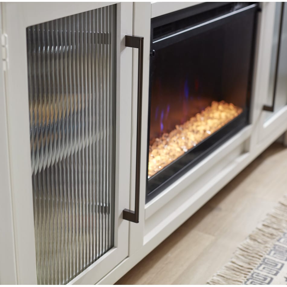 tawni white fireplace insert   