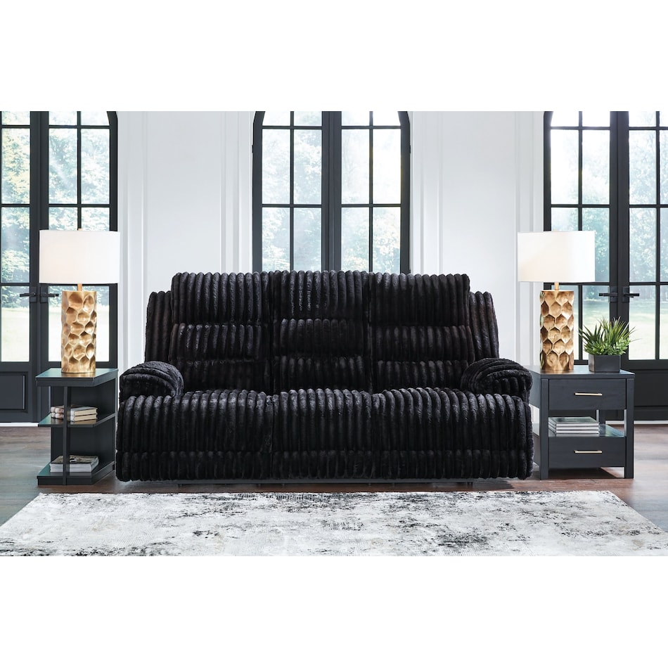 technique black power reclining sofa   
