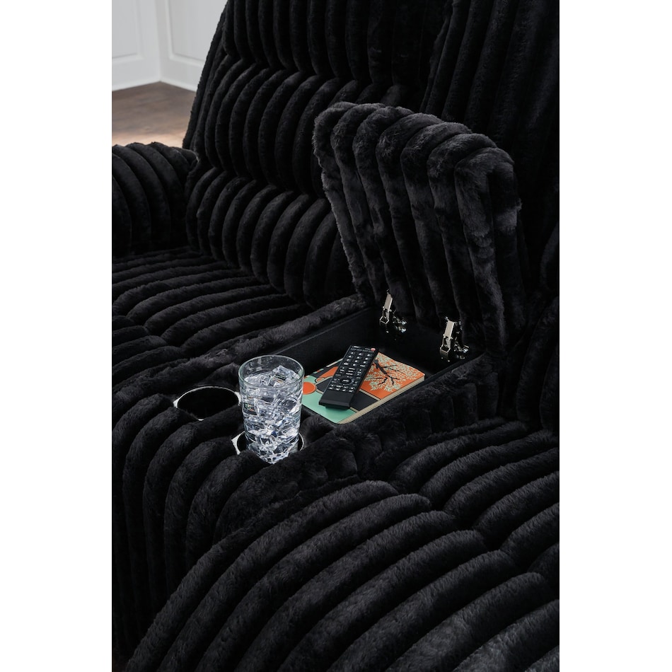 technique onyx power reclining console loveseat   