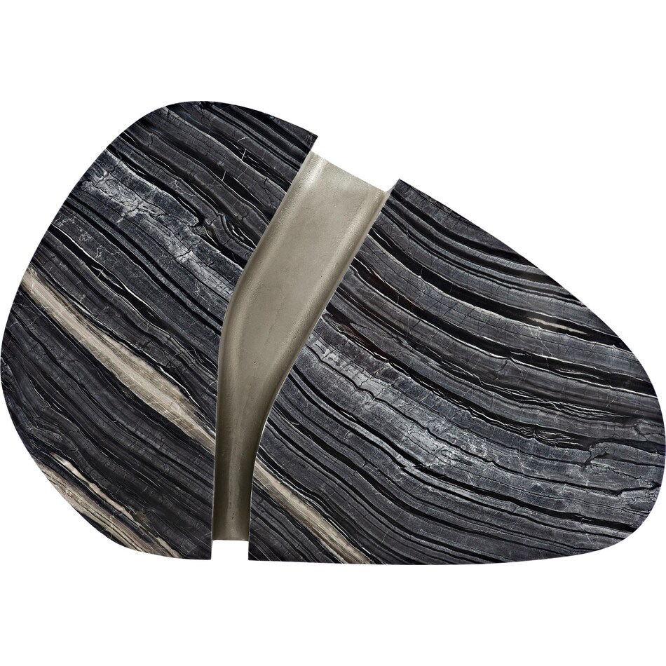 tegan black forest marble   shiny nickel cocktail table   
