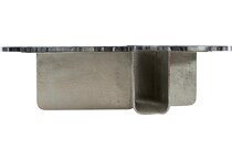 tegan black forest marble   shiny nickel cocktail table   