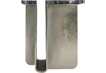 tegan black forest marble   shiny nickel end table   