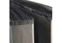 tegan black forest marble   shiny nickel end table   