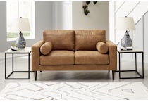 telora caramel loveseat   