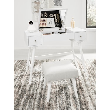 THADAMERE VANITY WITH STOOL