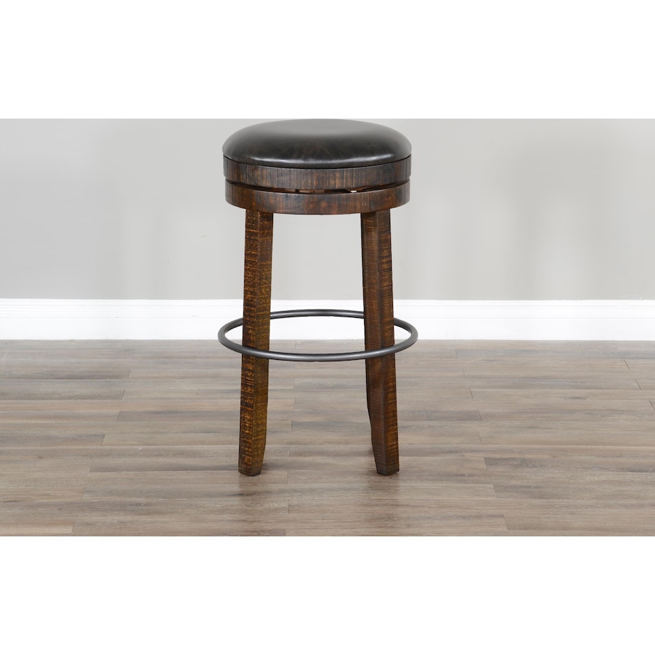 thatcher tobacco leaf dark brown counter chair   