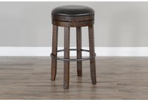 thatcher tobacco leaf dark brown counter chair   