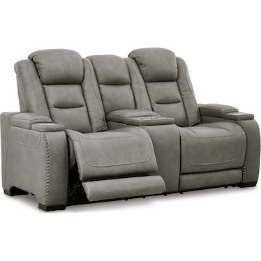 THE MAN-DEN POWER RECLINING LOVESEAT