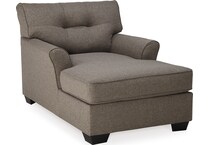 tibbee slate chaise   