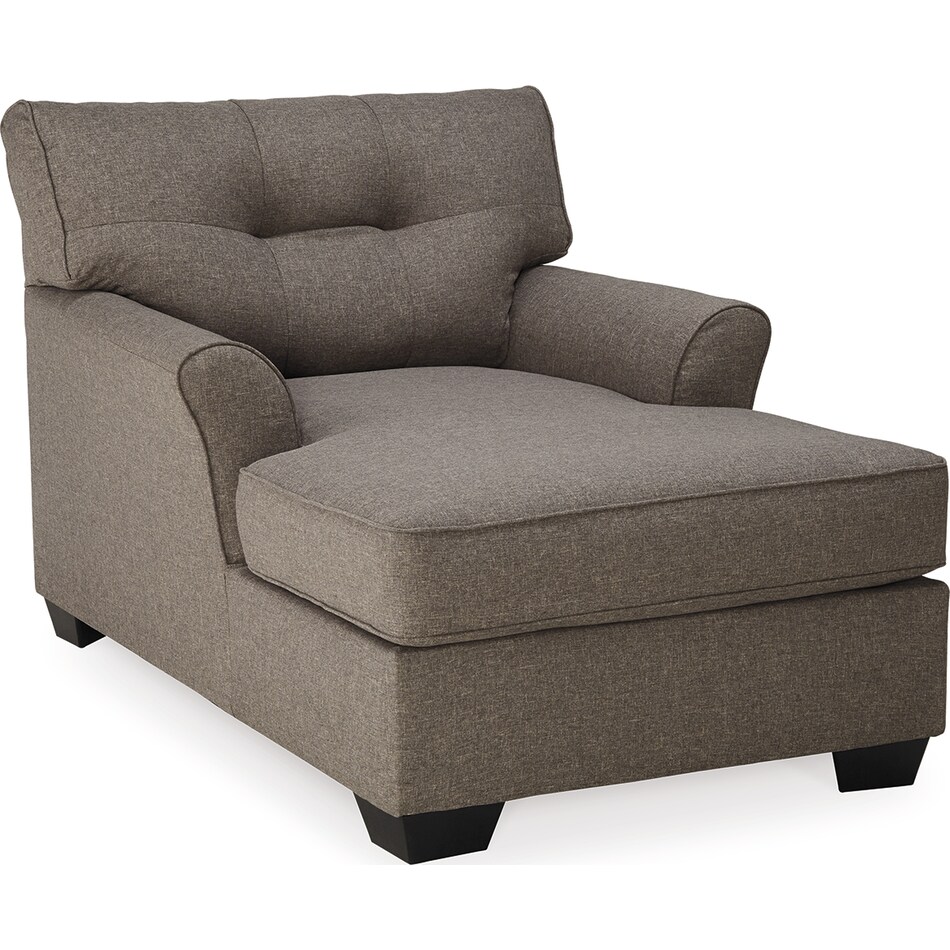 tibbee slate chaise   