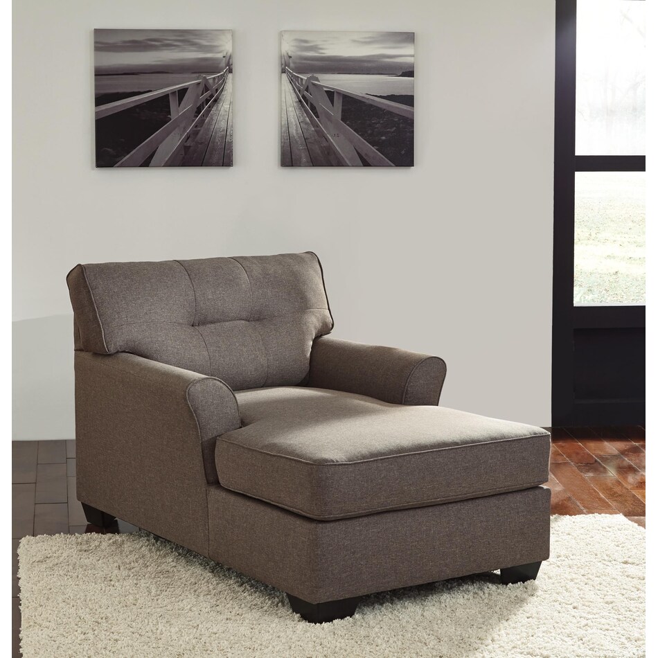 tibbee slate chaise   