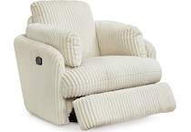 tie breaker ivory swivel glider recliner   