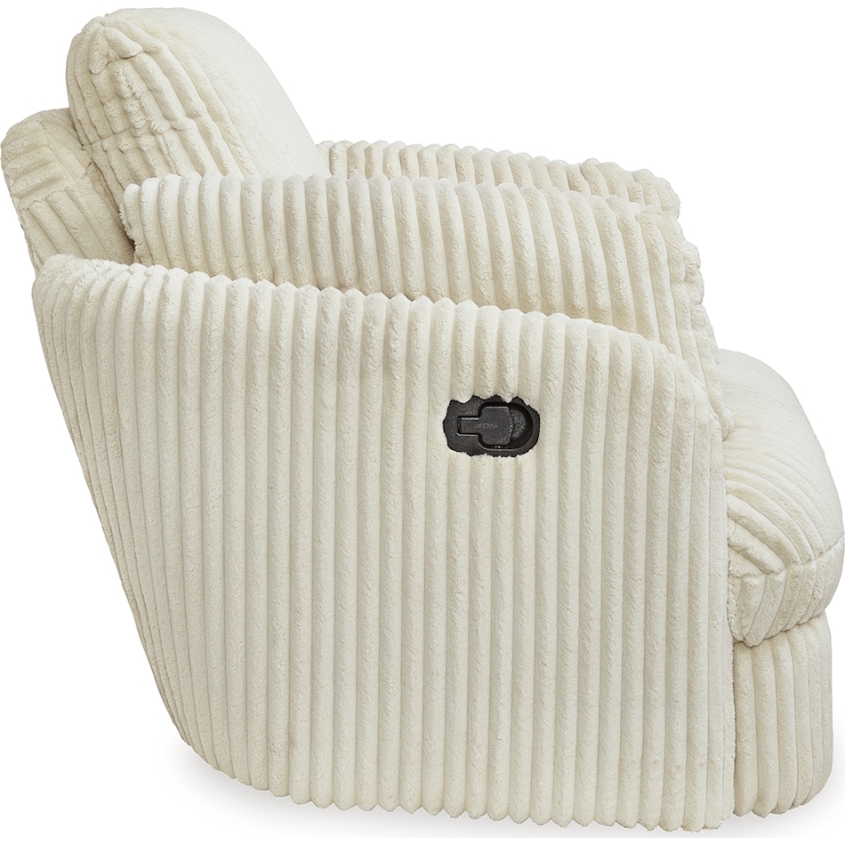 tie breaker ivory swivel glider recliner   