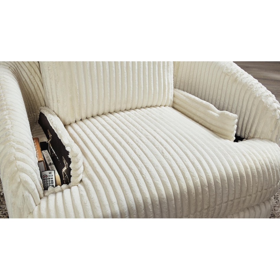 tie breaker ivory swivel glider recliner   
