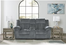 tip off power reclining console loveseat   