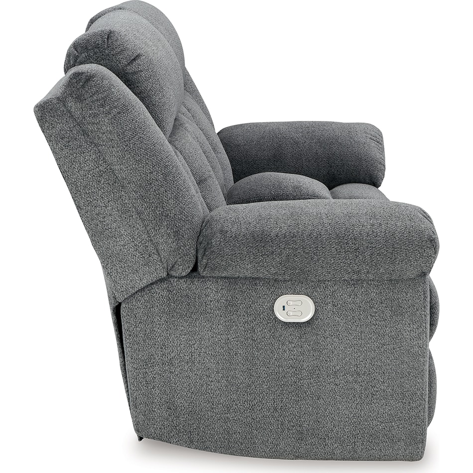 tip off slate power reclining console loveseat   