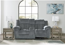 tip off slate power reclining console loveseat   