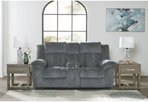 tip off slate power reclining console loveseat   