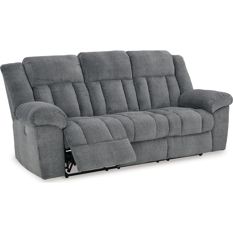 tip off slate power reclining sofa   