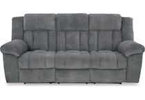 tip off slate power reclining sofa   