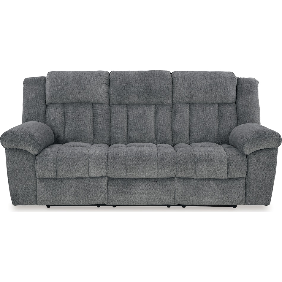 tip off slate power reclining sofa   