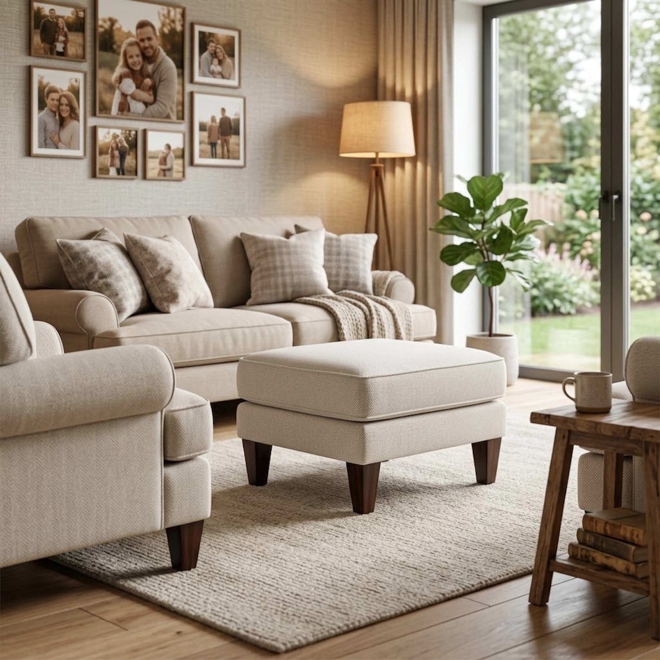 tobias white ottoman   