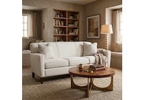 tobias white sofa   