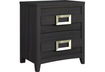 tobin black nightstand   