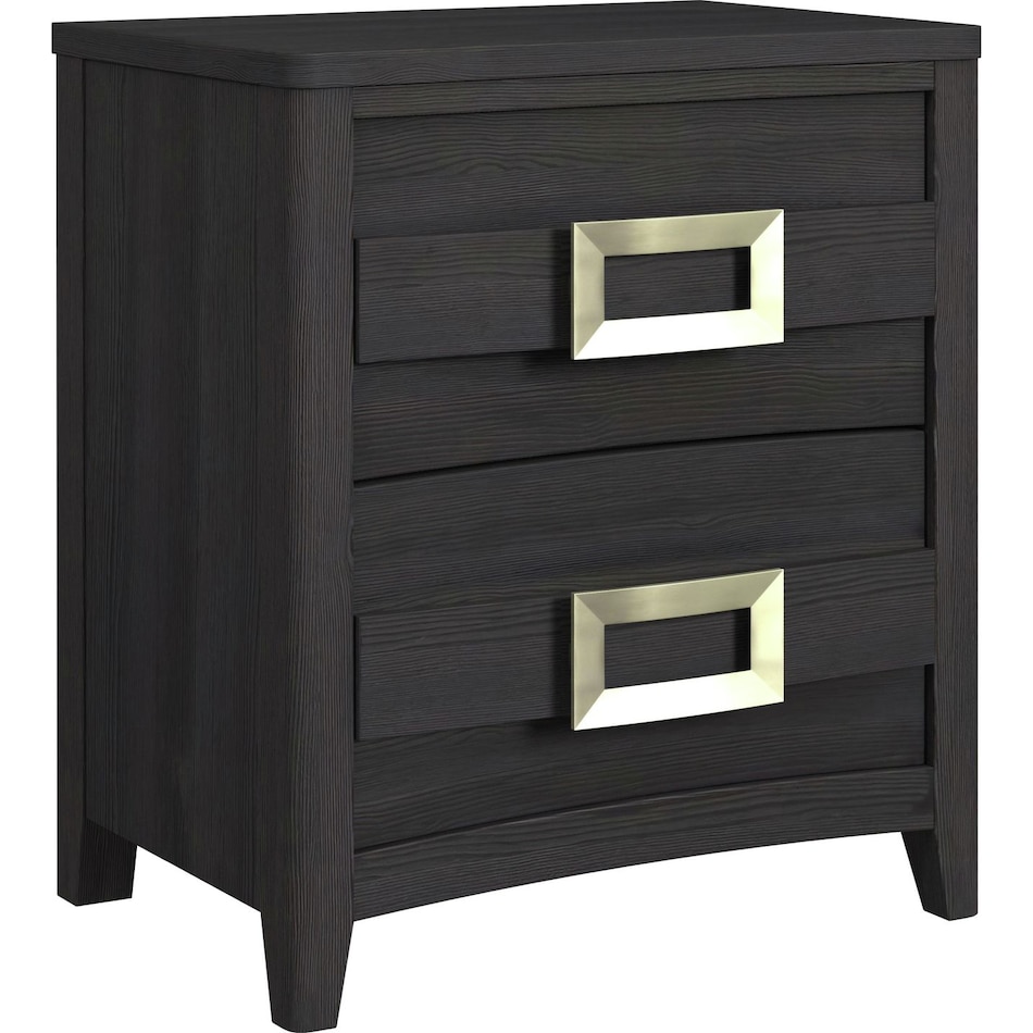tobin black nightstand   
