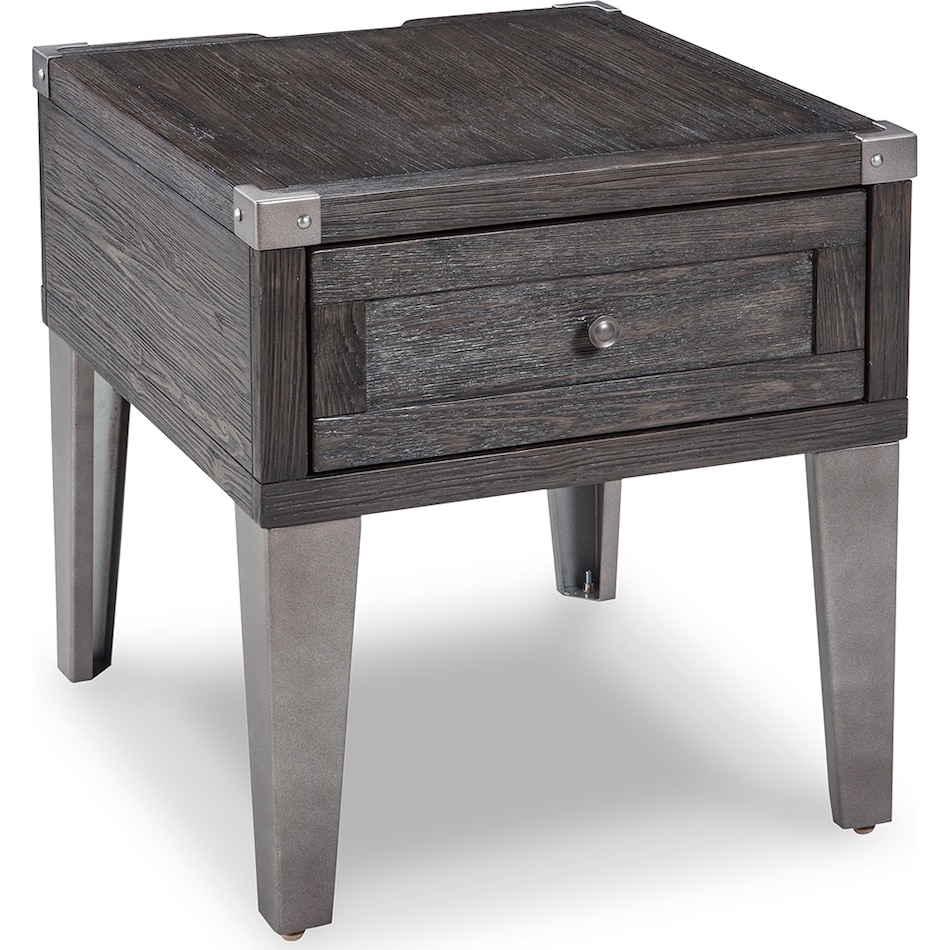 todoe dark gray end table   