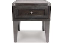 todoe dark gray end table   