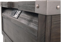 todoe dark gray end table   