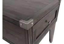 todoe dark gray end table   