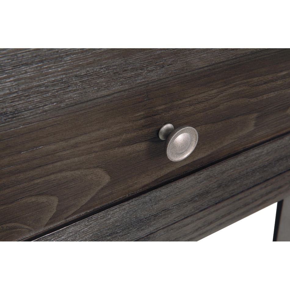todoe dark gray end table   