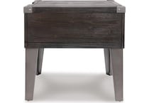 todoe dark gray end table   