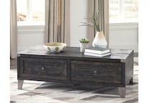 todoe grey cocktail table lift top   